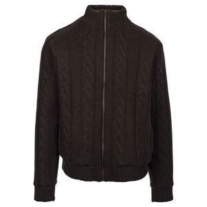 Trespass Mens Dipton Knitted Jacket / Dark Grey